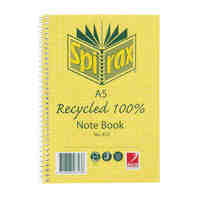 Spirax Notebook 803/813 Recycled A6 100 Page Pack 5