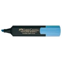 Highlighter Faber Castell Textliner Solid Barrel Blue Box 10