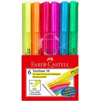 Highlighter Faber Castell Textliner Slim Assorted Pack 6 