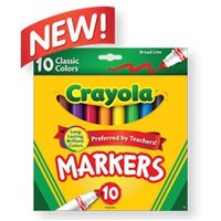 Marker Crayola Classic Broadline Pack of 10 58 7722