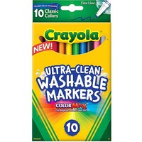 Marker Crayola Washable Ultra Clean Fine Line Classic 587852 Pack 10