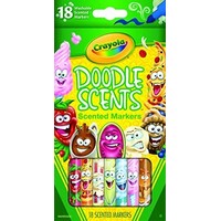 Marker Crayola Doodle Scents Washable Medium Tip 58 8248 Hangsell Pack 18