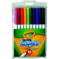 Marker Crayola Washable Super Tip 585010/588610 Pack 10 Assorted Colours 