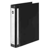 Binder A4 2 Ring D 38mm Marbig Deluxe Wide Capacity 5902002 Black