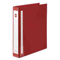 Binder A4 2 Ring D 38mm Marbig Deluxe Wide Capacity 5902003 Red