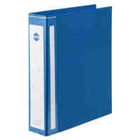 Binder A4 2 Ring D 50mm Marbig Deluxe Wide Capacity 5912001 Blue