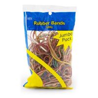 Rubber Bands Dats 100g Assorted Sizes and Colours 60097