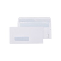 Windowface Envelope DL 110 x 220mm Cumberland White Secretive Easy Open 603217 Box 500