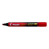 Marker Pilot Permanent SCA 400 Red Broad Chisel Tip 1.5/4mm Box 12