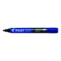 Marker Pilot Permanent SCA 100 Blue Fine Bullet Tip 1mm Box 12