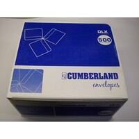 Envelope DLX 120 x 235mm Cumberland 605311 Plain Face Strip Seal Box 500 