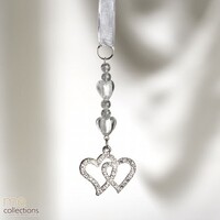 Wedding Motif 616 Heart Double Diamante