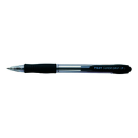 Pen Pilot Supergrip Retractable BPGP10RF Box 12 Fine Black