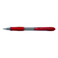 Pen Pilot Supergrip Retractable BPGP10RF Box 12 Fine Red