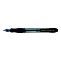 Pen Pilot Supergrip Retractable BPGP10RM Box 12 Medium Black