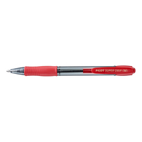 Pen Pilot Supergrip Retractable BPGP10RM Box 12 Medium Red