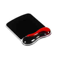 KENSINGTON DUO GEL MOUSE PAD WITH WRIST REST - RED/BLACK