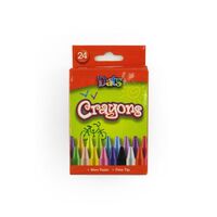 Crayon 90mm Assorted Colours Dats 6337 Pack 24