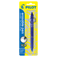 Pen Pilot Frixion Erasable Retractable BLRT FR7L Blue Card 1