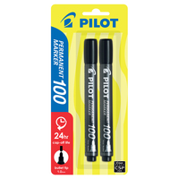 Marker Pilot Permanent SCA 100 Fine Bullet Tip 1mm Black Card 2