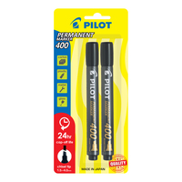 Marker Pilot Permanent SCA 400 Black Broad Chisel Tip 1.5/4mm Card 2