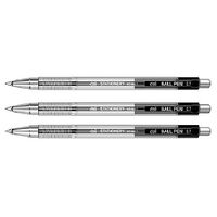 Pen Ball Point Retractable Black Deli 6511 Box 12