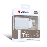 Verbatim Travel Charger 4 Port USB 4.8A