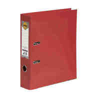 Binder A4 Lever Arch PE Linen Marbig 6601003 Bright Red