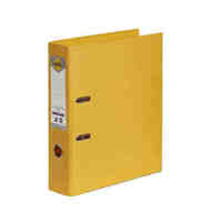 Binder A4 Lever Arch PE Linen Marbig 6601030 Yellow