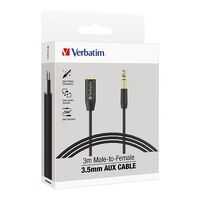 Audio Cable Aux 3.5mm Verbatim 3m 66574