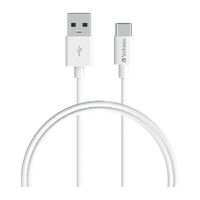 Verbatim Charge and Sync USB C Cable 1M White