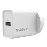 Charger Verbatim Single USB Port 2.4A White