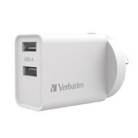 Charger Verbatim Dual USB Port 3.4A White