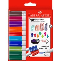 Whiteboard Marker Faber Castell Connector Bullet Assorted Pack 10 