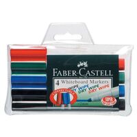 Whiteboard Marker Faber Castell Connector Bullet Assorted Pack 4 