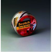 Packaging Tape 3M Scotch 3842 Tear By Hand Clear 48mm x 35M Single Roll