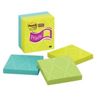 Post It Note 3M 654 5SSNY Super Sticky 76 x 76mm Pack 5 Assorted Colours New York City Collection 