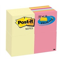 Post It Note 3M 654 CYP 24VA Capetown 73x73mm Pack 24