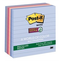 Post It Note 3M 675 6SSNRP Super Sticky Recycled Bali 5 Pads Per Pack