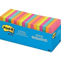 Post It Note 3M 654 18CTCP 76 x 76mm Capetown Cabinet Pack 18