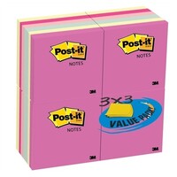 Post It Note 3M 654 24APVAD Marseille 73x73mm Value Pack 24