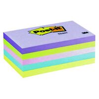 Post It Note 3M 655 AST 73mm x 123mm Assorted Marseille 100 Sheet Pad Pack 5