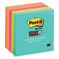 Post It Note 3M 654 5SSMIA Super Sticky 76 x 76mm Pack 5 Assorted Colours Miami Collection 