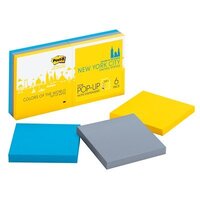 Post It Note 3M R330 6SSNY Pop Up Refill New York 76 x 76mm Pack 6