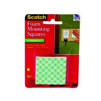 Mounting Squares 3M Double Sided Foam 16 Squares 25.4mm x 25.4mm Permanent 111P INDOOR