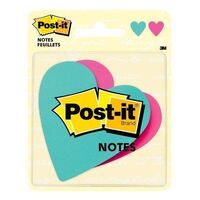 Post It Note 3M 7350 HRT Speciality Retail Hearts Design 73.6mm x71.1mm 150 Sheet