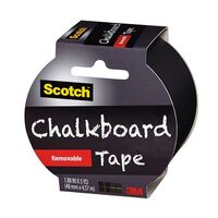 Chalkboard Tape Removable 3M Scotch 1905R CB BLK 48mm x 4.57m for hard smooth surfaces 