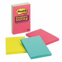 Post It Note 3M 660 3SSUC Super Sticky Ultra Rio De Janeiro 98 x 149mm Pack 3