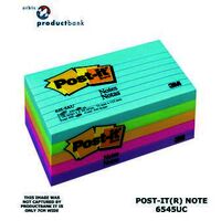 Post It Note 3M 635 5AU 73mm x 123mm Lined Assorted Jaipur Pack 5