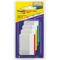 Post It Tab 3M 686F1 Durable Filing Tabs Flat 24 Tabs Per Pack RBGY